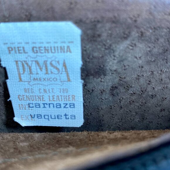 Rare, Vintage Hand Tooled, Medium, Fully Reversible, Mexican Leather Purse , - Picture 12 of 14